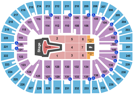 Heritage Bank Center Phil Wickham Seating Chart