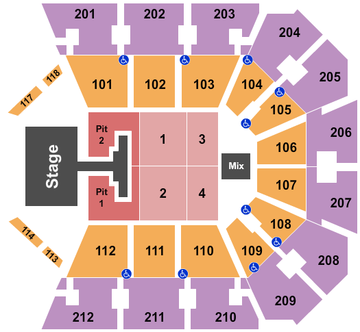 Truist Arena Phil Wickham Seating Chart